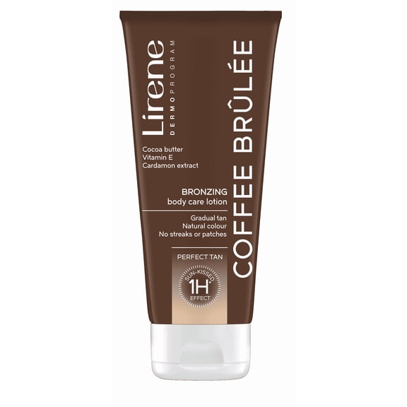 Lirene PERFECT TAN Coffee Brûlée Self Tanning Body Balm – 1 Hour Sunkissed Effect, 200 ml