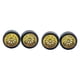 thumbnail image 1 of Lluviales de llantas de ruedas RC de 4 piezas, actualización de reemplazos, llantas de metal de llantas de neumáticos para autos de juguete para 1:64 Estilo F, 1 of 8