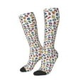 thumbnail image 2 of Balery Colorful Numbers Printed Novelty Socks Men's Women's Crew Socks Sports Socks Knee High Socks Cotton Socks Quirky and Cool Socks, 2 of 9
