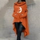 thumbnail image 2 of Mujeres Tallas grandes Casual Manga larga Suelta Impreso Medio y largo Tops Sudaderas con capucha Blusa de mujer Fridja fjkfkj5899, 2 of 5