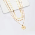 thumbnail image 6 of Turandoss 14K Gold Plated Coin Pendant Necklaces for Women Dainty Coin Pedant Medallion Chunky Stack Necklace Snake Chain Choker Necklace Gold Coin Jewelry Set for Women Her, 6 of 7
