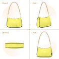 thumbnail image 2 of Ryvnso Yellow Womens Chain Shoulder Bag Tote Handbags Clutch Hobo Purse with Zipper for Travel, 2 of 7