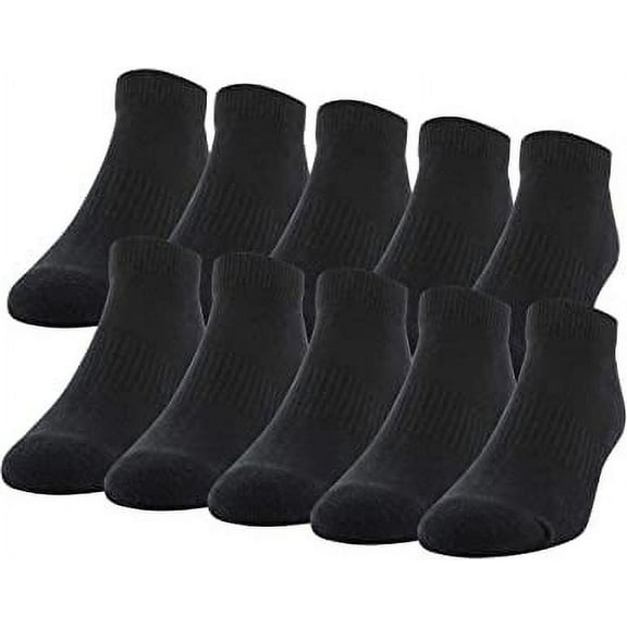 Gildan Men's Active Cotton Low Cut Socks, 10 Pairs