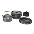 thumbnail image 3 of LOVIVER 3Pcs Camping Cooking Set Camping Cookware Mess Kit for Picnic Outdoor Hiking Black, 3 of 8