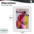 thumbnail image 4 of Stupell Industries Contemporary Vespa in Pink & Yellow White Framed Print Under Glass, 14 x 20, by Chromatic Storm Studio, 4 of 8