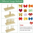 Bow Maker for Ribbon Wreaths, Double Sided Wooden Bow Making Tool for Crafts Hair Bow Makers