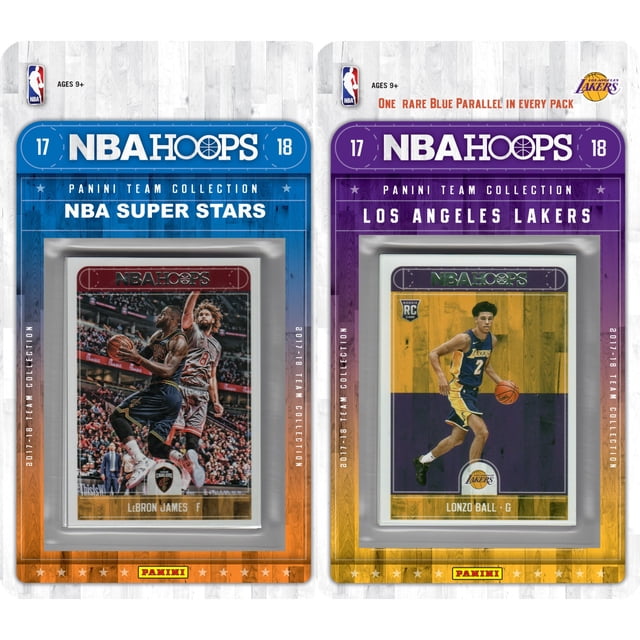 C&I Collectables NBA Los Angeles Lakers Licensed 2017-18 Hoops Team Set Plus 2017-18 Hoops All-Star Set