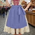 thumbnail image 2 of TFEOQRY Women's Dirndl Dress' Accessory Tie Apron Oktoberfest Carnival Party Outfit Bronze, 2 of 9