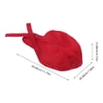 thumbnail image 2 of unbranded Sombrero De Chef Bordó Para Cocina Uniforme Cómodo Y Práctico Para Barbacoa, 2 of 8