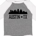 thumbnail image 4 of Inktastic Austin Texas Skyline Silhouette Tx City Boys or Girls Long Sleeve Baby Bodysuit, 4 of 5