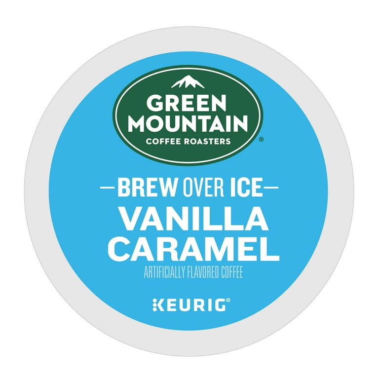 Keurig Green Mountain Coffee Roasters Brew Over Ice Vanilla Caramel Medium  Roast Pods - 24ct : Target