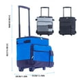 thumbnail image 2 of ZheElen 43L Cooling with Wheels and Pull Rod Large Capacity: - Camping Cooler pocket lent Oxford Cloth Waterproof and Durable Outdoor, 2 of 6