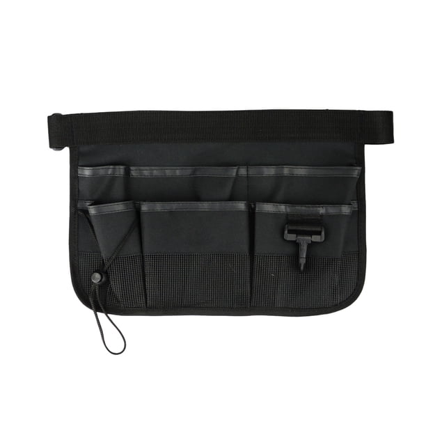 Eigraketly Bolsa de cintura para herramientas de tela Oxford, correa ajustable para electricista, fontanero, llave de carpintería, cinta adhesiva, bolsas Herramientas eléctricas Negro