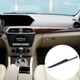 thumbnail image 2 of TINKI ABS Pine Wood Grain Car Center Console Dashboard Cover Panel for Mercedes Benz C Class W204 2010-2013 Left Hand Drive Accessories, Carbon Fiber Look, 2 of 14