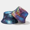 thumbnail image 3 of Sombrero de cubo para hombres y mujeres, sombreros de sol estampados reversibles empacables, gorras de playa para viajes de verano al aire libre de pescador Feliz Sencillez, 3 of 3