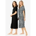 thumbnail image 3 of Dreams & Co. Plus Size 2-Pack Long Sleepshirts, 3 of 4
