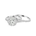 thumbnail image 3 of 2Ct Diamond Halo Engagement Ring 14K White Gold Wedding Ring Set Lab Grown, 3 of 3