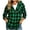 03# Army Green, variant on Plus Size Women Cotton Tops Hooded Plaid Shirt with Button Detail and Pockets Lumberjack Flannel Top Casual Long Sleeve Relaxed Fit for Fall Outdoor S-2XL