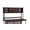 Brown#5, variant on Shelving Units, Hutch with Barrister Door, Brown finish, White Display Shelves,Engineered Wood Metal Shelving Units, Furniture Primary Living Space Display, Shelving & Etageres