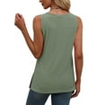 thumbnail image 3 of Weiqiqre Women's Clothing Summer Sleeveless Shirts Dressy Scoop Neck Loose Flowy Cute Tops Womens Tank Top, 3 of 8