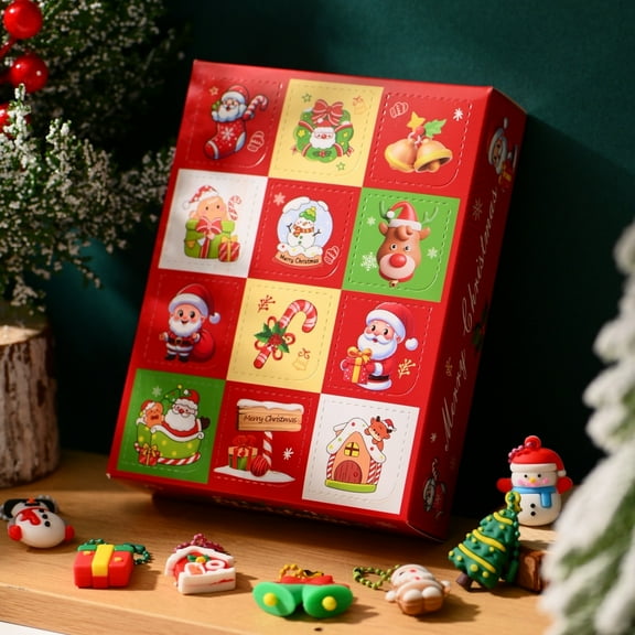 12-Piece Advent Calendar Blind Bags, Holiday Surprise Toys, Festive Party Favors and Home Activity
