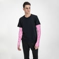 thumbnail image 5 of Haiem Breast Cancer Awareness2 UV Protection Cooling Arm Sleeves for Men and Women UPF 50 Sun Sleeve, 5 of 8
