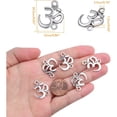thumbnail image 3 of 50pcs Antique Silver Chakra Om Sanskrit Dangle Charms Vintage Alloy Yoga OM Pendants Connectors Craft Accessories for DIY Bracelet Necklace Jewelry Making Findings, 3 of 7