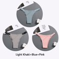 thumbnail image 1 of 3 unids/set mujeres tangas moda carta bragas de algodón m-xl mujer calzoncillos señoras sexy ropa interior mujeres bikini panty nuevopangjing, 1 of 4
