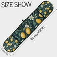 thumbnail image 3 of Yayeee Double Oven Mitt Kitchen Heat Resistant Baking 35" x7" Quilted Glove, Blue Floral Lemons, 3 of 6