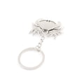 thumbnail image 2 of Unique Bargains Silver Tone Crab Shaped Pendant Stainless Steel Key Ring, 2 of 2
