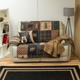 thumbnail image 2 of Your Lifestyle by Donna Sharp Brown Bear Cabin Loveseat Sofa Cover, 2 of 4