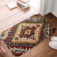 thumbnail image 3 of 1pc Kilim Rug Absorbent Non-Slip Bathroom Thickened Flannel Rug Decor,Soft,Quick Drying,Suitable For Indoor/outdoor Use,Bathrooms,Bedrooms,Kitchens,Terrace,Laundry Rooms,16"x24", 3 of 9