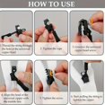 thumbnail image 2 of HLONK 15pcs Zipper Repair Kit  Quick Install Zipper Heads  Detachable Replacement Zip Tops  Interchangeable Plastic Zipper Pulls  with S/M/L Sizes for Clothing  Luggage  Backpacks  Sewing, 2 of 7