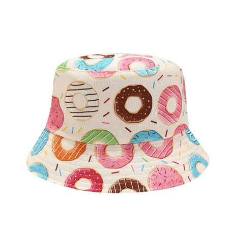 

MPWEGNP Toddler Baby Girls Sun Beach Hat Kids Prints Bucket Cartoon Fisherman Double Hat Boy Sided Kids Hats & Caps Chauffeur Hat for Kids Kids Deer Hat