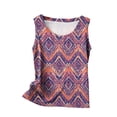 thumbnail image 3 of UPPADA Débardeur Décontracté pour Femmes Grande Taille Col Rond T-Shirts Basiques Sans Manches pour l'Été Multicolore,3TG, 3 of 4