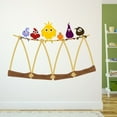 thumbnail image 3 of Outdoor Scenes Wall Decal Funny Different Birds Sitting on a Tree Branch Bedroom Wall Decal for Children Birds Cute Themed Room Decal - Size: 40 In x 28 In, 3 of 5