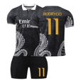 thumbnail image 1 of GZSL 2324 European Soccer Club Dragon Pattern Soccer Jersey, #11 RODRYGO European Soccer Jersey 2 Piece Set with Collar, Short Sleeve Adult European Soccer Jersey #11/M, 1 of 6