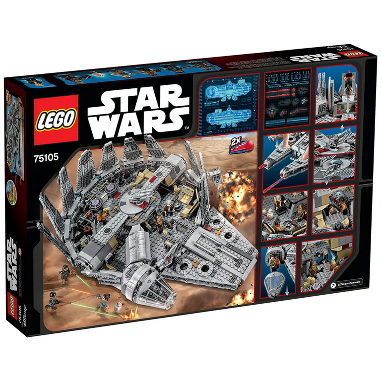 punktum orange skrivning LEGO Star Wars TM Millennium Falcon? 75105 - Walmart.com