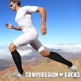 thumbnail image 4 of 3 Pack Medical Compression Sock-Compression Sock For Women and Men Circulation -Best for Running,Nursing,Athletic Sports（Large-X）, 4 of 7