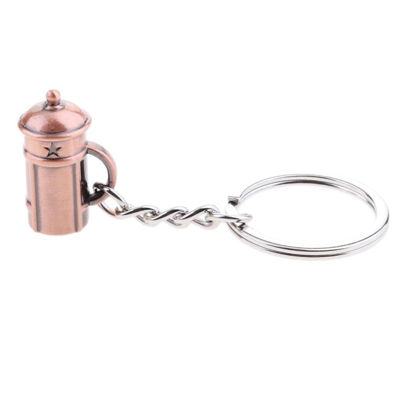 Espresso Accessories Keychain Coffee Keyring Frothing Jug Keychain Ring