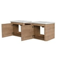 thumbnail image 4 of Noble House 60" Floating Bathroom Vanity, White Ceramic Sink, Soft-Close Door, Rounded Corners, Shelves, Imitative Oak, 4 of 10