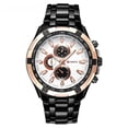 thumbnail image 2 of Reloj suizo para hombre, correa de acero inoxidable, reloj de cuarzo de alta calidad a la moda, 2 of 5