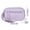 Purple, variant on Wristlet Wallet for Women, Quilted Nylon Card Holder with 3 Zipper Compartments, Lightweight Cash and Card Organizer for Travel and Daily Use