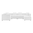thumbnail image 2 of Modway Saybrook Canapé Sectionnel de Patio Extérieur 6 Pcs en Tissu Rembourré, Blanc, 2 of 6