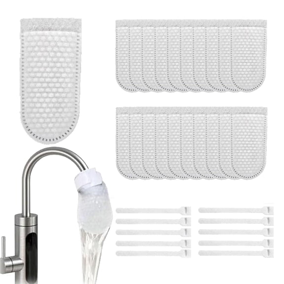Universal Faucet Filter Bags – 50/100/200 Pack, Anti-Splash Cotton Purifier for Kitchen Tap