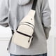 thumbnail image 1 of Bolso de pecho estilo japonés ZJT250117256 | Mochila deportiva unisex tipo bandolera | Tejido impermeable de alta densidad | Cremalleras antirrobo | Gran capacidad con múltiples bolsillos | U, 1 of 5