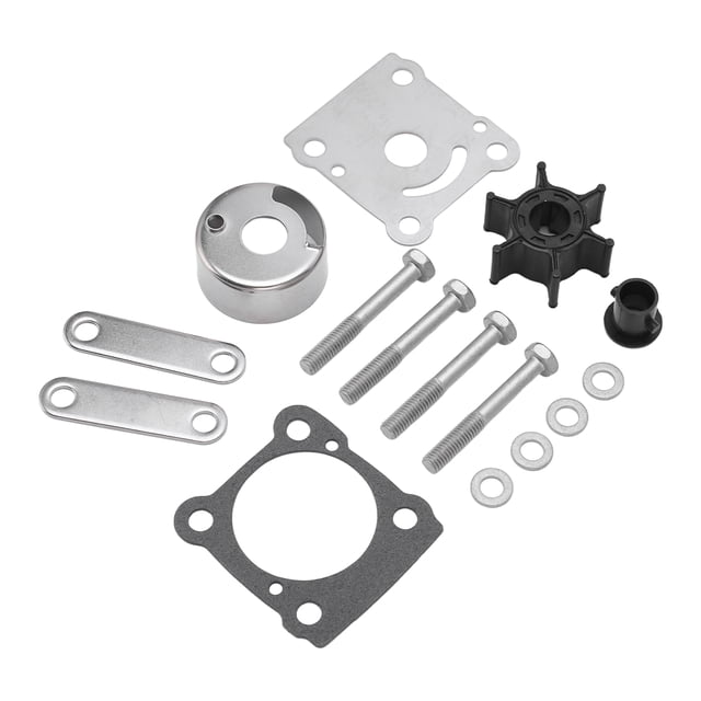 Kit de reparación de impulsor de bomba de agua de 15 piezas 6G1-W0078-A1 Reemplazo para motores fueraborda de 2 tiempos de 6 a 8 HP