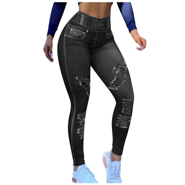 Gibobby Leggings de yoga para mujer Pantalones Leggings Cintura Mujer Alta sin costuras Levantamiento Sólido Butt Yoga Pantalones(Gris oscuro,CH)