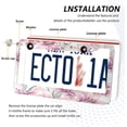 thumbnail image 5 of GZHJMY Vintage Flowers License Plate Frames Set of 2, Universal Aluminum License Plate Holders 2 Holes Car Tag Frames Automotive Exterior Accessories with Screw Caps Decorative, 5 of 7