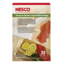 NESCO® Vacuum Sealer Gallon Liquid Block Bags – 25 Count